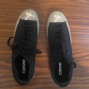 Converse Black & Silver Sneakers
